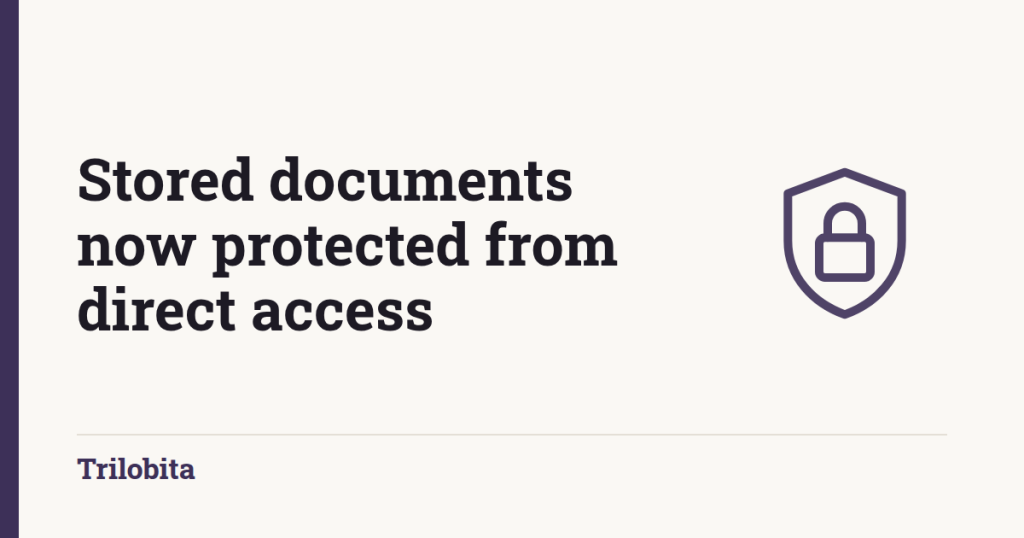 DocVault 1.5.6: stored documents are now protected from direct access