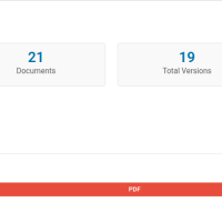 DocVault Pro storage statistics with storage by file type